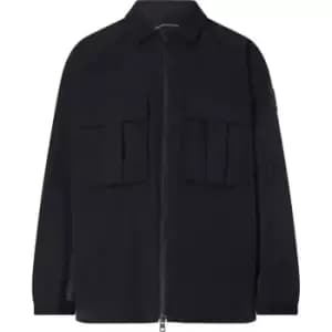 Image of Calvin Klein Jeans Mesh Ripstop Overshirt - Black