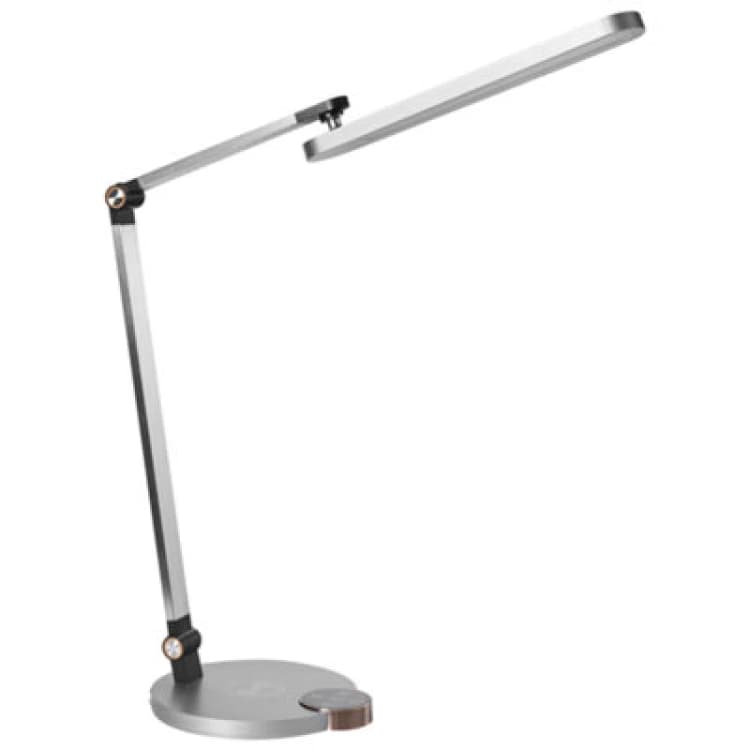 Image of Beliani LED Desk Lamp Caroy With Wireless Charger Grey