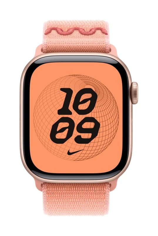Image of Apple Apple Nike Sport Loop Band Pink Nylon, Recycled polyester, Spandex MGD04ZM/A