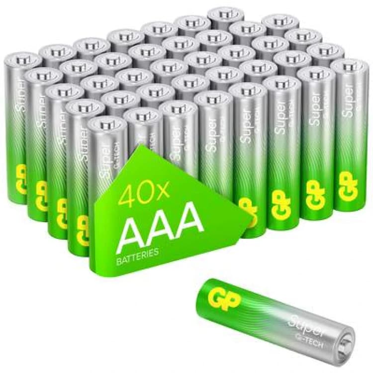 Image of GP Batteries 1x40 GP Super Alkaline AAA Micro Batterien PET Box...