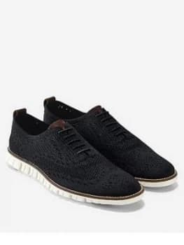 Image of Cole Haan Zero Stitch Lace Up Shoe, Black, Size 9, Men