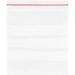 Image of Grip seal bag with write on panel W x H 120 mm x 170 mm Transparent Polyethy