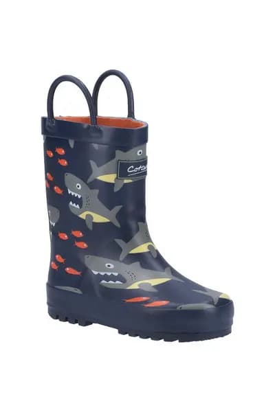Image of Cotswold Girls Puddle Rubber Welly Wellington Boot Pink UK Size 11 (EU 30)