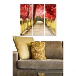 Image of MDF118266394 Multicolor Decorative MDF Painting (3 Pieces)
