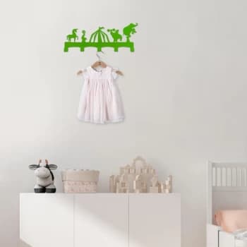 Image of Sirk - Green Green Metal Wall Hook