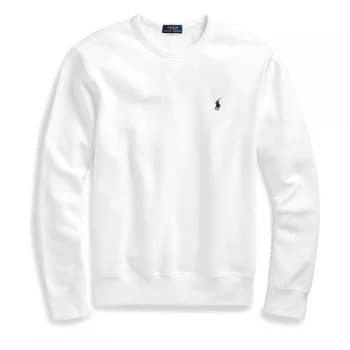 Image of Polo Ralph Lauren Fleece Crew Sweatshirt - White