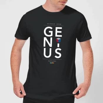 Image of Genius Rubik's Black Mens T-Shirt - Black - XXL