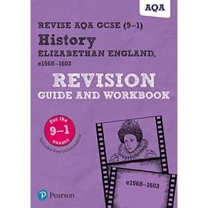 Image of Revise AQA GCSE (9-1) History Elizabethan England, c1568-1603 Revision Guide and Workbook includes free online edition Mixed...