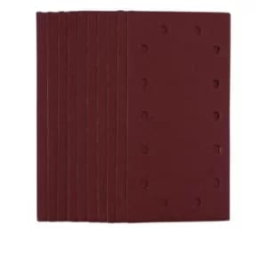 Image of Draper 1/2 Sanding Sheets with Hook and Loop, 115 x 230mm, 120 Grit (Pack of 10)