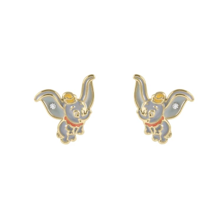 Image of Disney Dumbo Kids Stud Earrings Gold female One Size