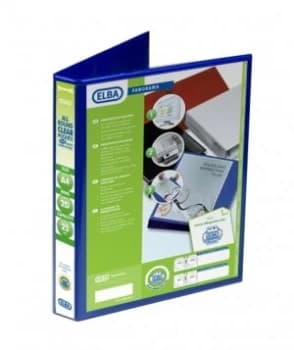 Image of Elba Panorama Pres Binder A4 2d 25mm Bl - 6 Pack