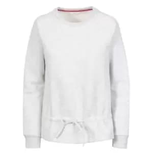 Image of Trespass Womens/Ladies Gretta Marl Round Neck Sweatshirt (M) (Pale Grey)