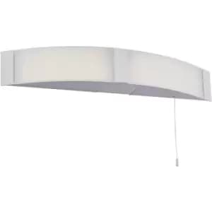 Image of Bathroom Over Mirror Wall Light - 2 x 6W Cool White LED - White Acrylic