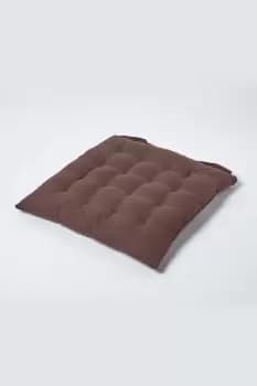 Image of Plain Seat Pad with Button Straps 100% Cotton