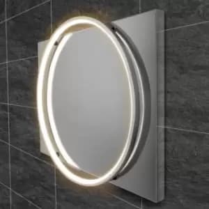 Image of Hib Solas 60 Chrome Framed Mirror - 456523