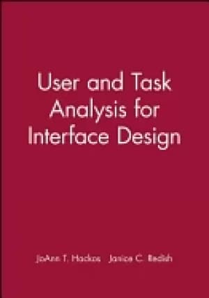 Image of user and task analysis for interface design