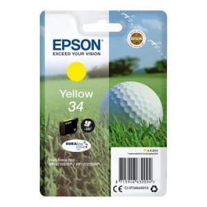 Image of Epson 34 Golfball Yellow Ink Cartridge