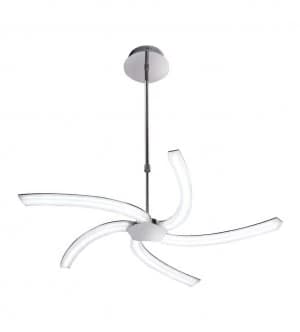 Image of Telescopic 30W LED 3000K, 3000lm, Polished Chrome, Frosted Acrylic