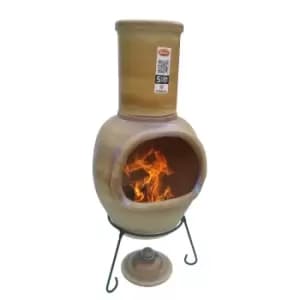 Image of Gardeco Asteria Chiminea - Cappucino