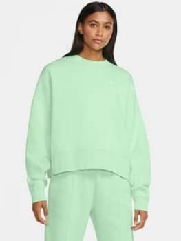 Image of Nike Nsw Essential Trend Sweat, Light Green Size M Women