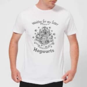 Image of Harry Potter Waiting For My Letter From Hogwarts Mens T-Shirt - White - 3XL