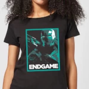 Image of Avengers Endgame War Machine Poster Womens T-Shirt - Black - 5XL
