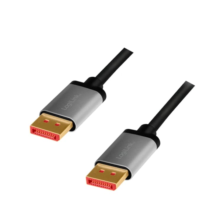 Image of LogiLink CDA0104 DisplayPort cable 1m Black. Grey