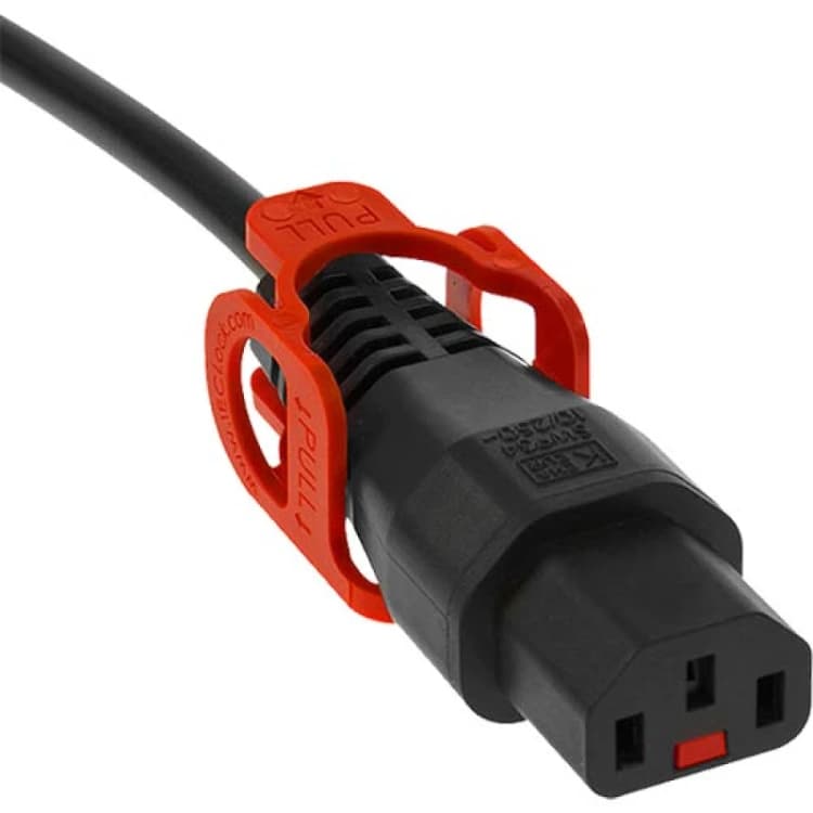 Image of Scolm 1M C14-C13 Lck+ Bk PVC 1.0MM