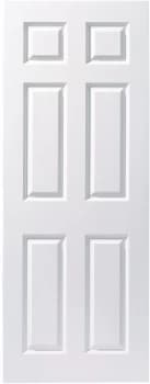 Image of Wickes Woburn Internal White Primed Smooth 6 Panel Moulded Door - 1981 x 762mm