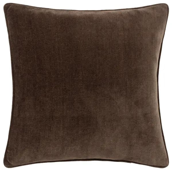 Image of Heavy Chenille Cushion Brown, Brown / 50 x 50cm / Polyester Filled