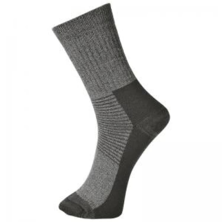 Image of Portwest Thermal Socks SK11GRR39-43 Colour: Grey