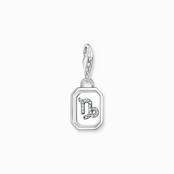 Image of Thomas Sabo Charm Club Charmista Sterling Silver Zirconia Zodiac Sign