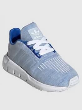 Image of Adidas Originals Infant Swift Run I Trainers - Blue