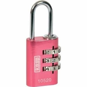 Image of Kasp 20mm Pink Aluminium Combination Padlock