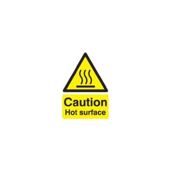 Image of Hot Surface Vinyl Caution Sign - 148 X 210MM