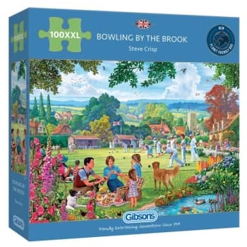 Image of Bowling by the Brook XLL Jigsaw Puzzle - 100 Pieces