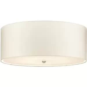 Image of Elstead - LightBox Fletcher 26 Flush Ceiling Light with Polished Chrome Finial