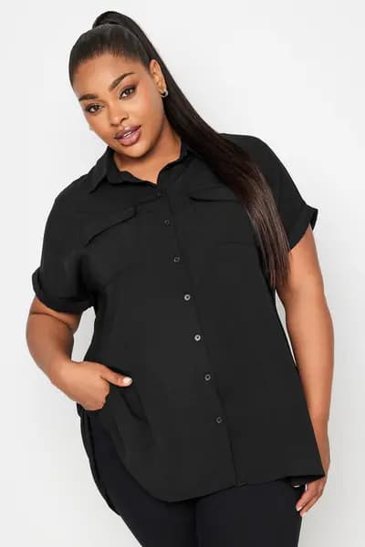 Image of Yours Short Sleeve Shirt Black