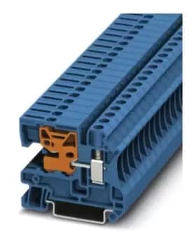 Image of Phoenix Contact Blue UTN 6 Din Rail Terminal, 0.2 10 mm, 400 V