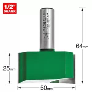 Image of Trend CRAFTPRO Two Flute Straight Router Cutter 50mm 25mm 1/2"