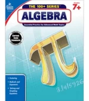 Image of carson dellosa algebra workbook grades 7