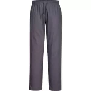 Image of Portwest C070 Drawstring Chef Trousers Slate Grey 4XL 31"