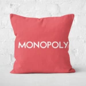 Image of Monopoly Pattern Square Cushion - 50x50cm - Soft Touch