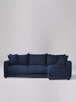 Image of Swoon Aurora Fabric Right Hand Corner Sofa - Soft Wool