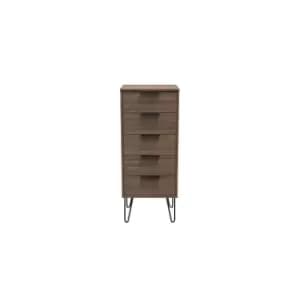 Image of Welcome Furniture Hirato 5 Drawer Locker - Carini Walnut