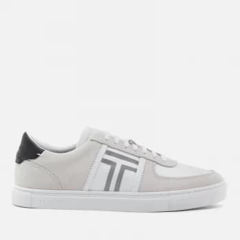 Image of Ted Baker Mens Laurol Nylon Cupsole Trainers - White - UK 8