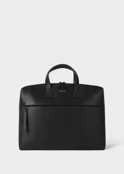 Image of Paul Smith Black Embossed Leather Slim Folio