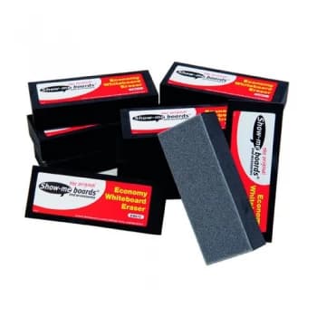 Image of Show-me Whiteboard Eraser Pack of 12 EWE12