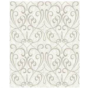 Image of Graham and Brown Boutique Cork Damask Wallpaper - Cream