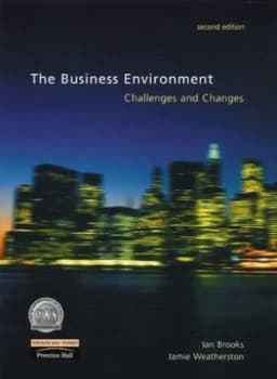 Image of The Business Environment by Mr Ian Brooks Book
